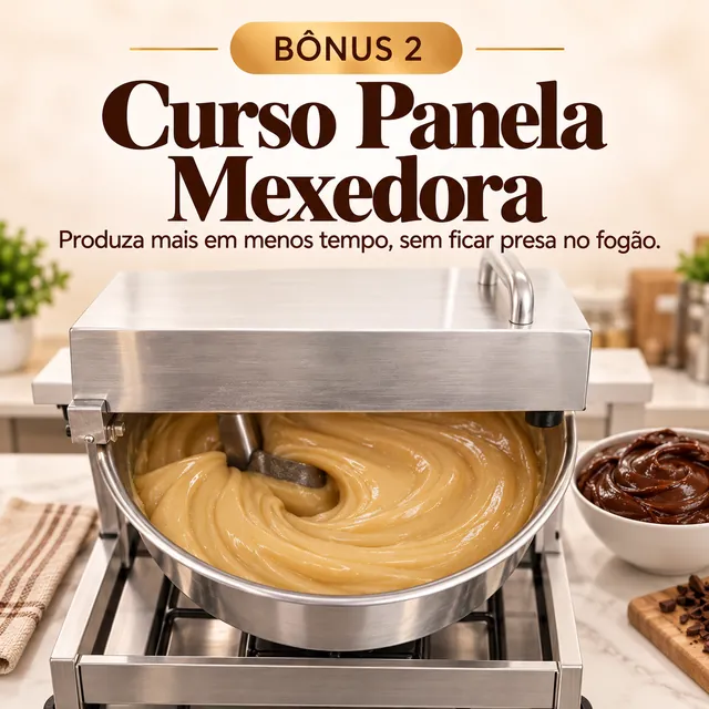 Bônus 2, Curso Panela Mexedora: produza mais em menos tempo, sem ficar presa no fogão
